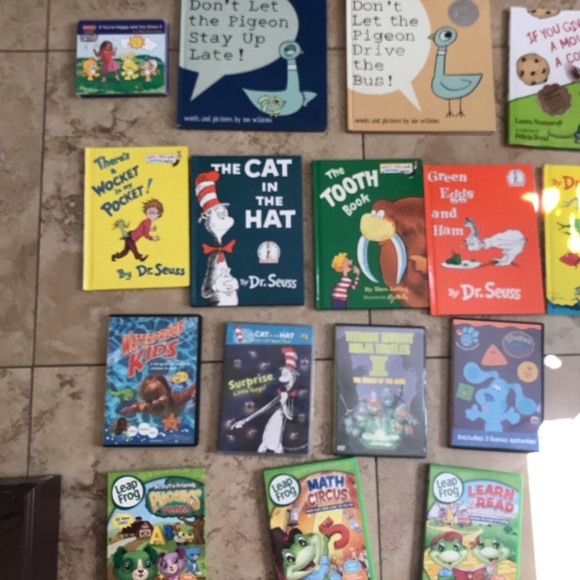 Leapfrog Blue’s Clue’s Learning System DVD & Dr. Seuss Book Mixed Bundle 18 PCS - Picture 2 of 4